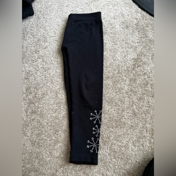 STAR RIDE | Girls Black Winter Leggings | Size: 4/6x - Picture 2 of 4